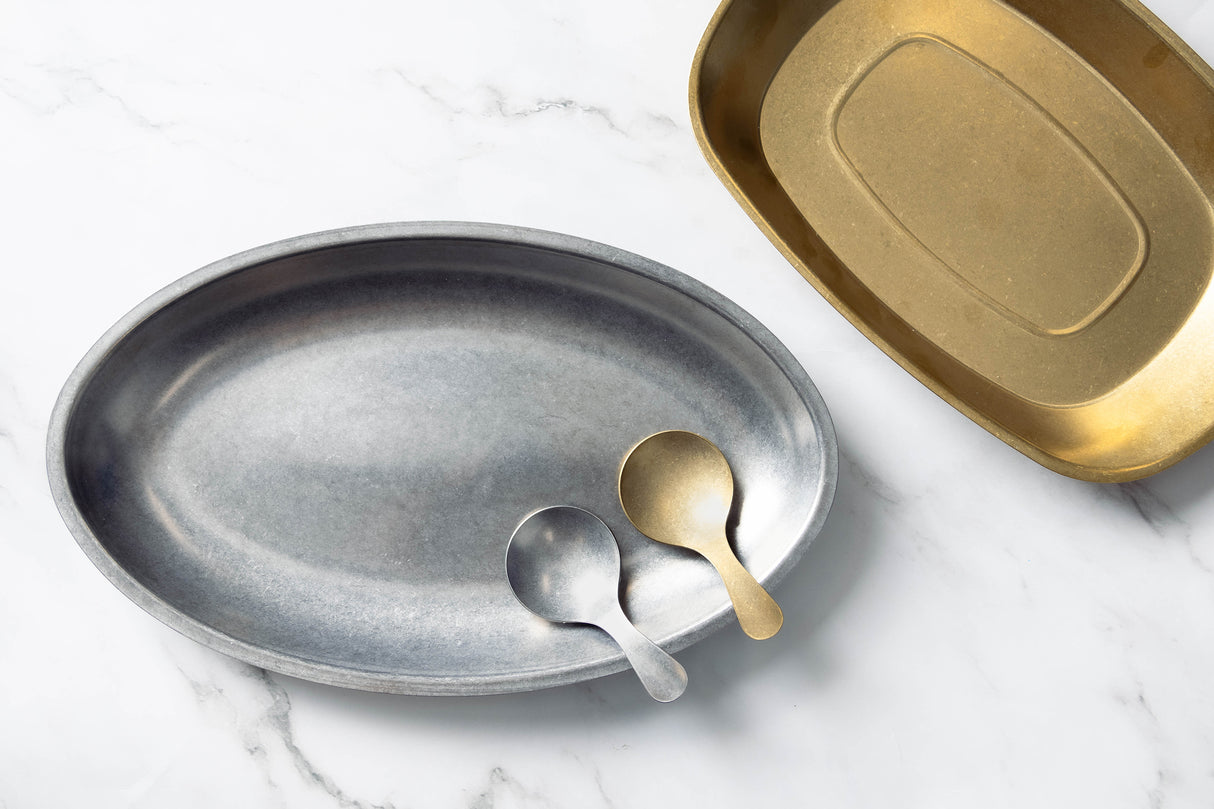 Moda Vintage Stainless Steel Divided Dish (156x11mm)