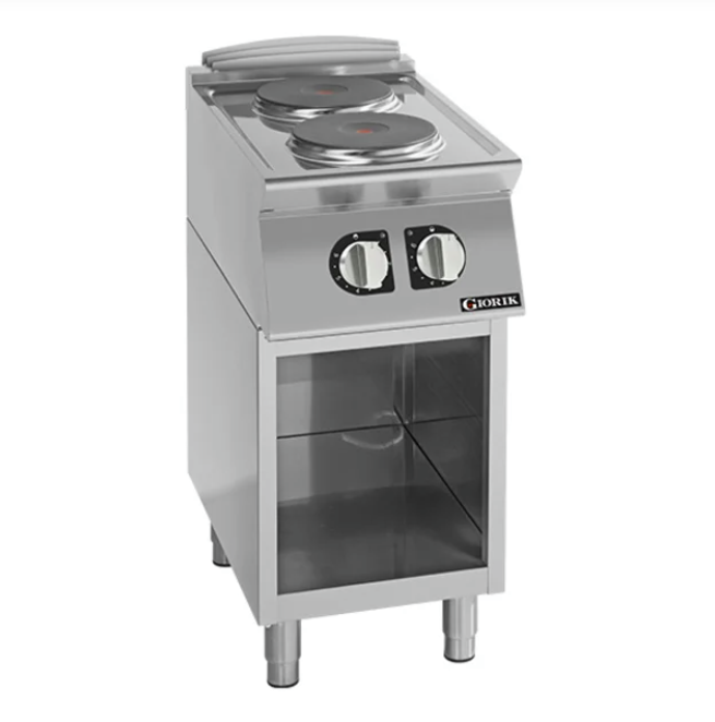 Giorik CE72TGT 700 Series 2 X Round Hot Plates On Open Base Electric Boiling Top Ranges
