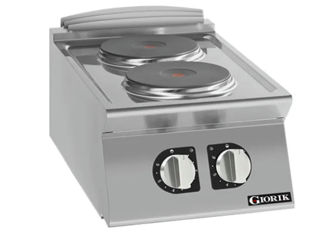 Giorik CE72TTT 700 Series 2 X Round Hot Plates Countertop Electric Boiling Top Ranges