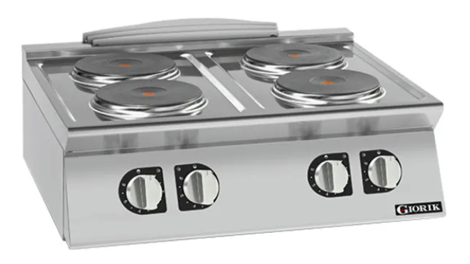 Giorik CE74TTT 700 Series 4 X Round Hot Plates Countertop Electric Boiling Top Ranges