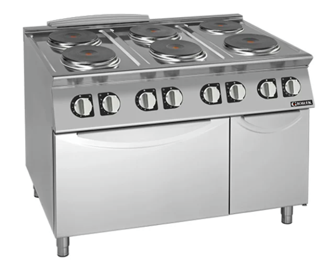 Giorik CE76TET 700 Series 6 X Round Hot Plates Standard Electric Oven Boiling Top Ranges