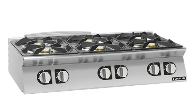 Giorik CE76TTT 700 Series 6 X Round Hot Plates Countertop Electric Boiling Top Ranges