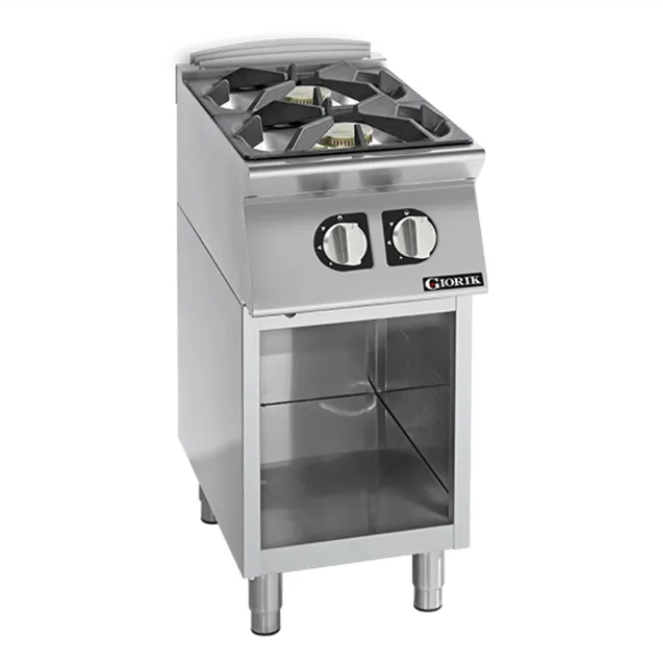 Giorik CG720GT 700 Series Gas Boiling Tops 2 x Gas Burners Open Base Boiling Top