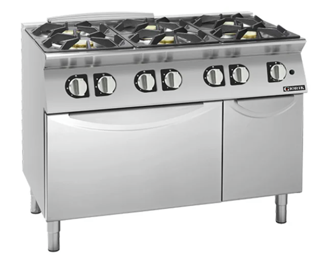 Giorik CG760FT 700 Series 6 Burner Gas Range on Gas Oven Boiling Top Ranges
