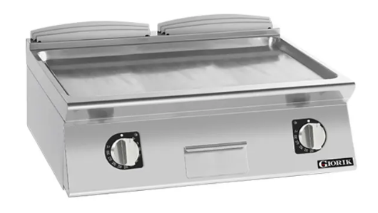 Giorik FLE941TCRXT 900 Series 800mm Wide Countertop Smooth Satin Chrome Electric Frytop