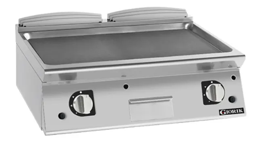 Giorik FLG741TFT 700 Series 800mm Wide Smooth Mild Steel Countertop Gas Frytop
