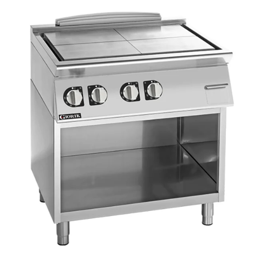 Giorik TE940GT 900 Series 800mm Wide 4x Cooking Zones On Open Base Electric Solid Top