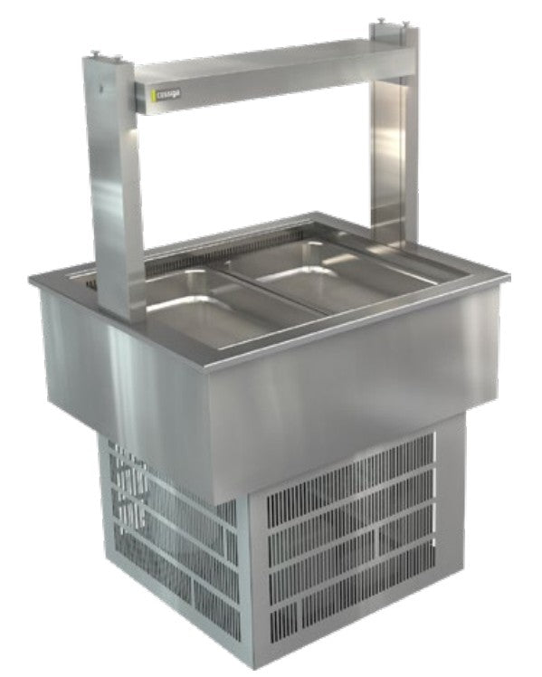 Cossiga LSRF2 | Linear LS | Refrigerated Well | Gantry | With No Glass | Refrigerated Cold Well | Chilled Display Cabinet