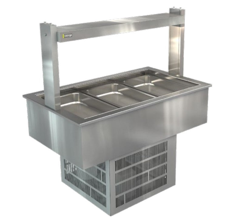 Cossiga LSRF3 | Linear LS | Refrigerated Well | Gantry | With No Glass | Refrigerated Cold Well | Chilled Display Cabinet