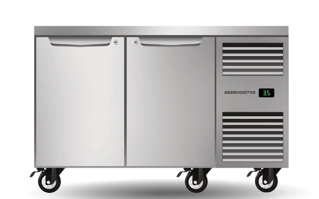 Skope PG11.UBR.2.SD.RH | Two Solid Door | Underbench GN 1/1 | Fridge | Right Hand Fridge