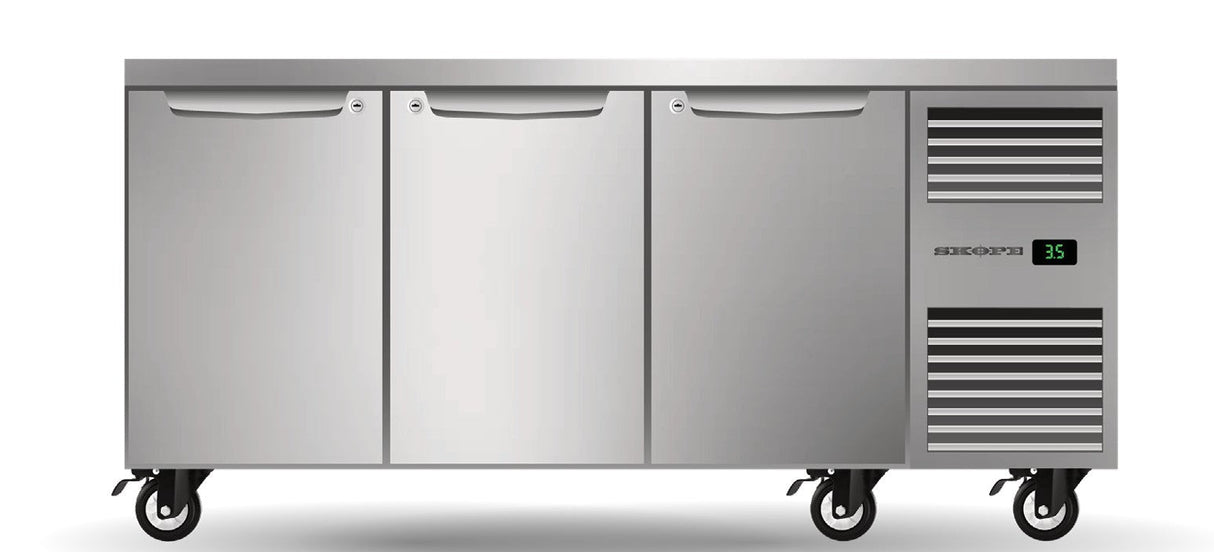Skope PG11.UBR.3.SD.RH | ProSpec | Three Solid Door | Underbench GN 1/1 | Fridge | Right Hand Fridge