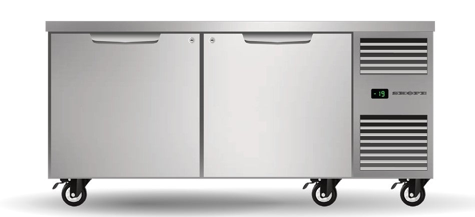 Skope PG21.UBF.2.SD.RH | ProSpec | Two Solid Door | Underbench GN2/1 | Freezer | Under Bench Freezer | Right Hand Freezer