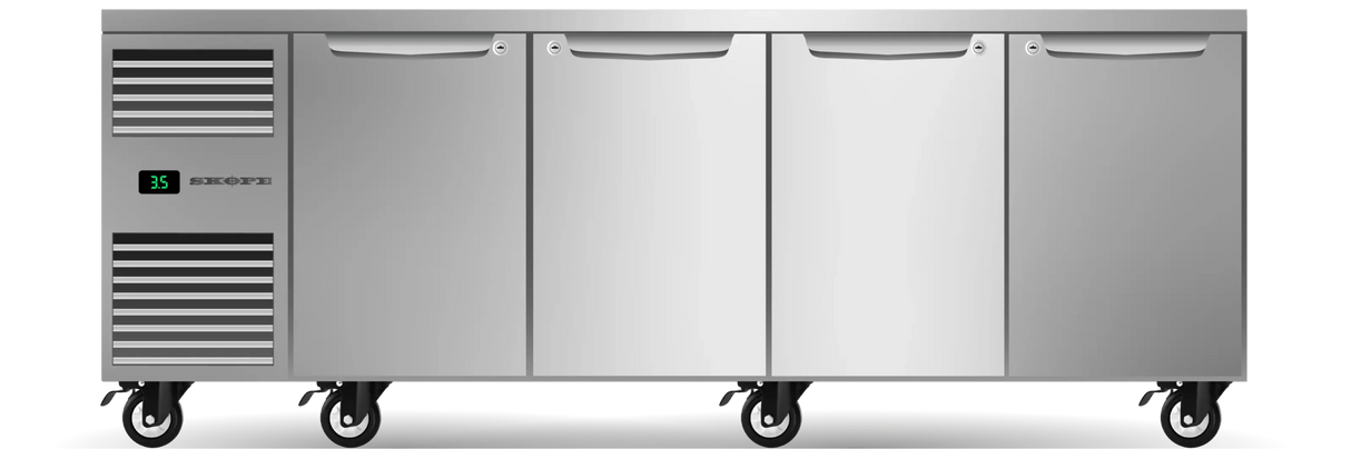 Skope PG11.UBR.4.SD | ProSpec | Four Solid Door | Underbench GN 1/1 | Fridge | Underbench Fridge