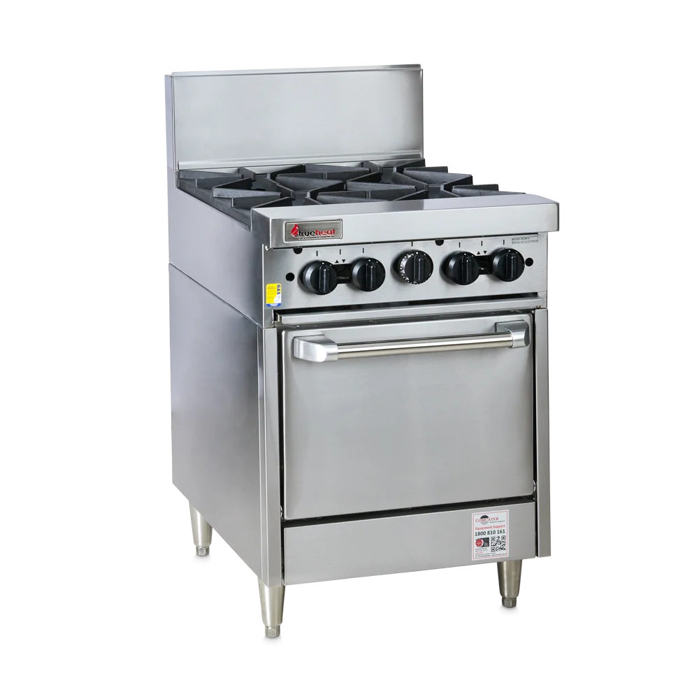 Trueheat RCR6-4-NG 600mm Oven Range l 4 Open Top Burners NG