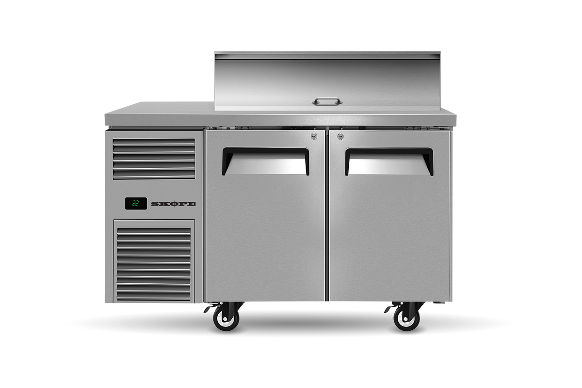 Skope ReFlex Salad Preparation Fridge 2 Bay 4 x GN 1/3 Cold Well