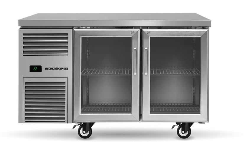 Skope RF7.UBR.2.GD | ReFlex | 2 Glass Door | Underbench GN 1/1 | Compatible Fridge | Fridge | Underbench Fridge