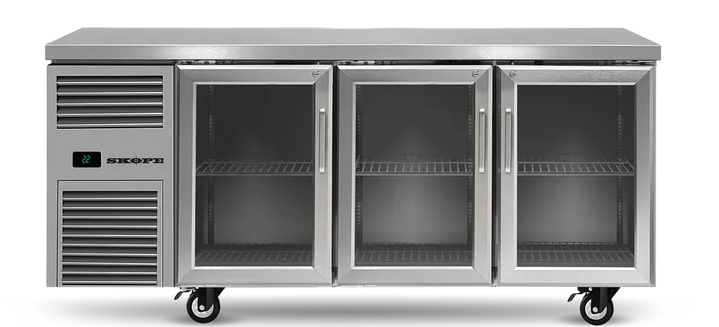 Skope RF7.UBR.3.GD | ReFlex | 3 Glass Door | Underbench GN 1/1 | Compatible Fridge | Fridge | Underbench Fridge