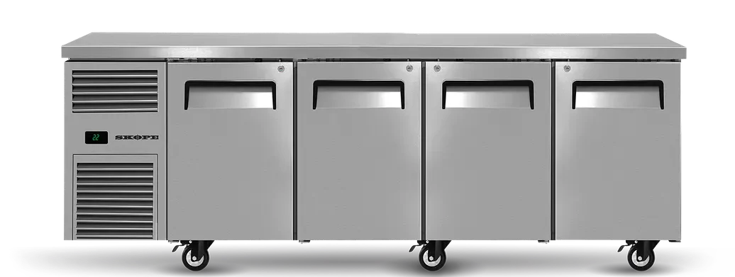 Skope RF7.UBR.4.SD | ReFlex | 4 Solid Door | Underbench GN 1/1 | Compatible Fridge | Fridge | Underbench Fridge