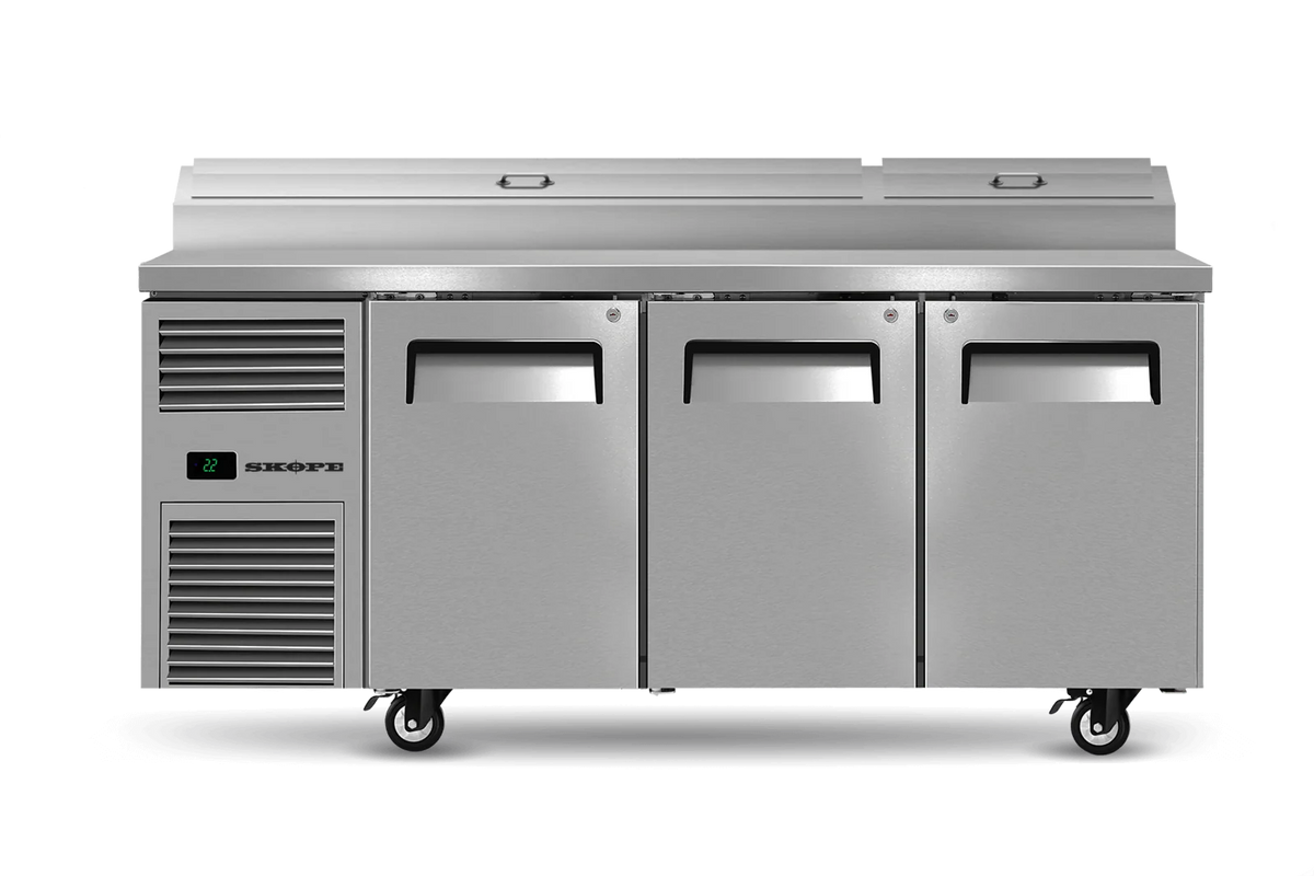 Skope ReFlex 3 Bay Pizza Prep Fridge 9 x GN 1/3 Cold Well 523L
