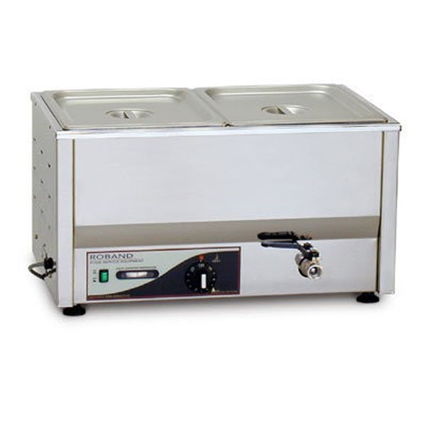 Roband BM2C Stainless Steel Countertop Bain Marie