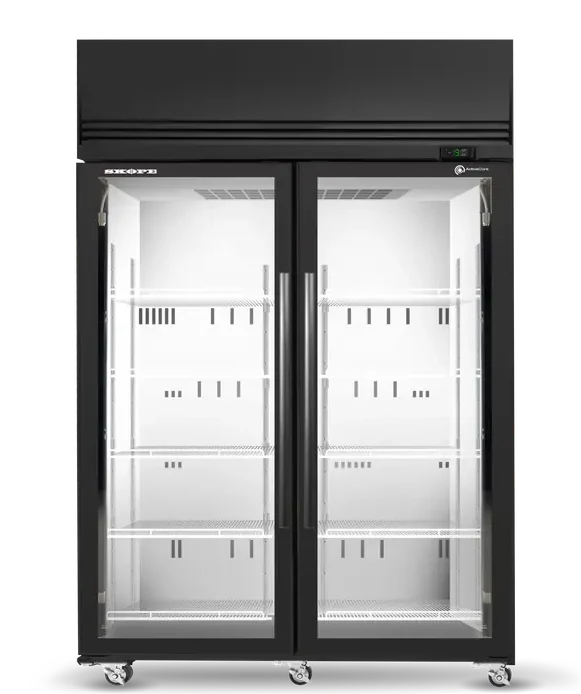 Skope SKFT1300N-A | 2 Glass Door | Upright Display | Storage Freezer | Commercial Upright Freezer
