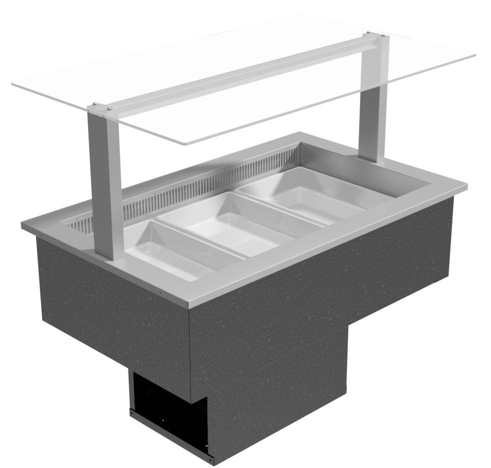 Festive SC15 | Somerset Air Curtain 1480 | 4 Pan | Chilled Air Curtain | With Planar Canopy | Commercial Food Display