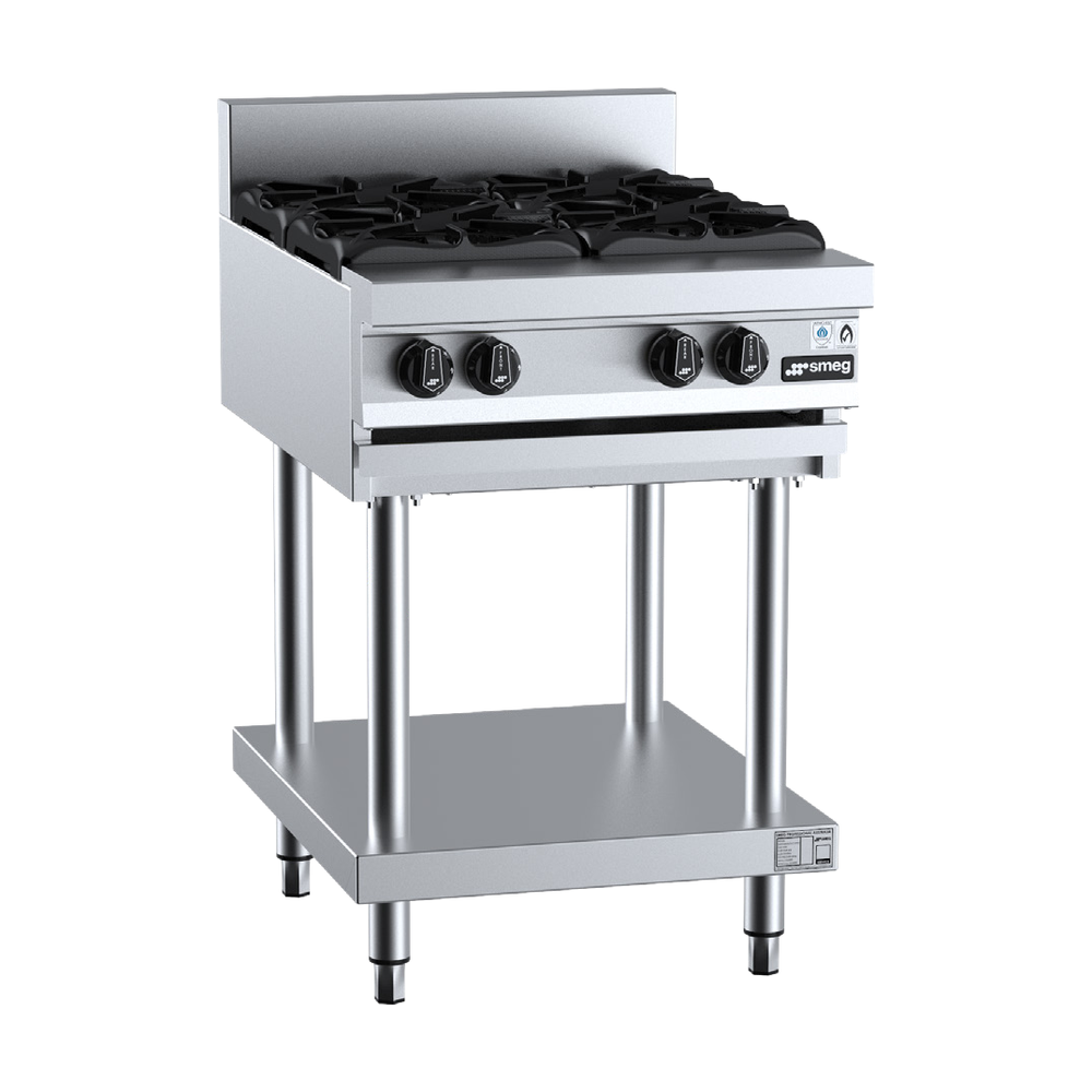 Smeg Professional SPBT4 4 Burner Boiling Top on Stand