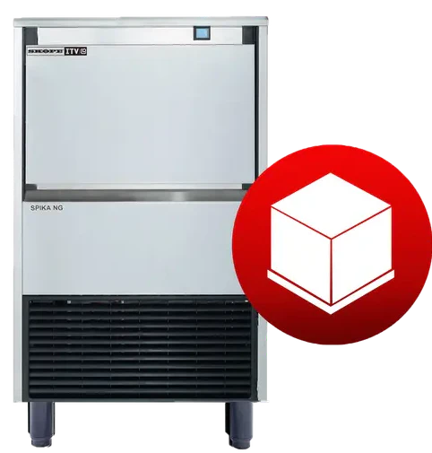 Skope SPIKA NG70 A FD DP | Self-Contained | Ice Cube Maker | Ice Maker | Full Dice | Ice Maker | with Integral Bin | and Drain Dump