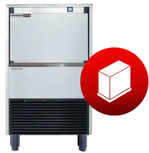 Skope SPIKA NG70 A HD | Self-Contained | Ice Cube Maker | Ice Maker | Half Dice Ice | with Integral Bin
