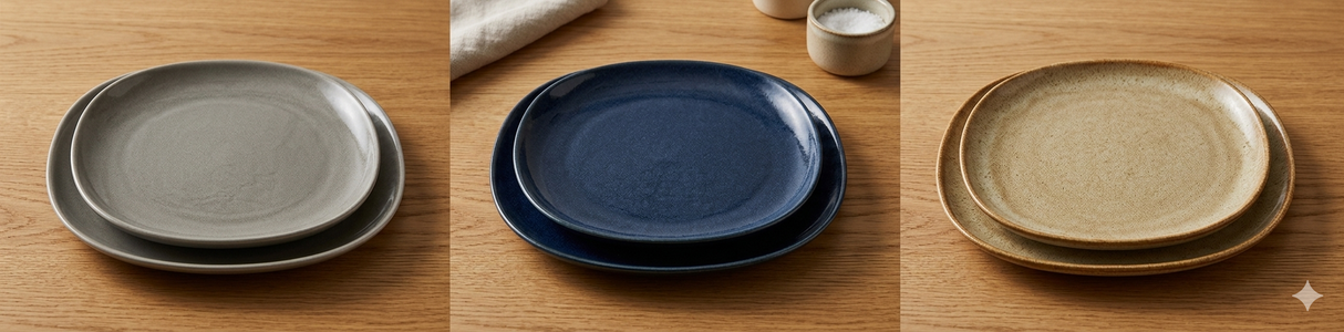 955120-AR - SANGO Plate-200x175mm - Assorted Colors (Set of 6)