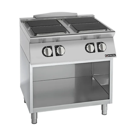 Giorik CE94QGT 900 Series 4x Square Hot Plates On Open Base Electric Boiling Top