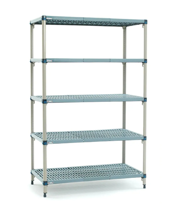 Metro MAXQ.5T74.2460 24" x 60" 5 Tier Polymer Mat Style Shelving Kit