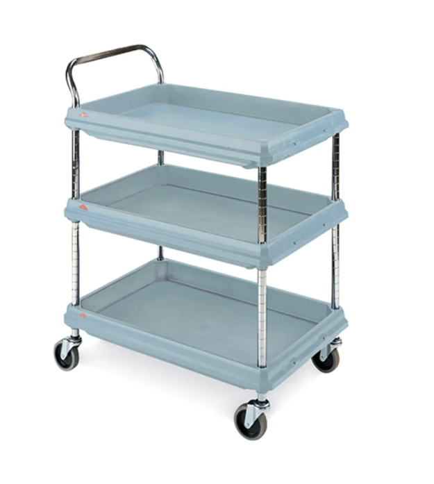 Metro ME.BC2030.3D.MB 3 Tier Deep Ledge Utility Cart Polymer Utility Cart