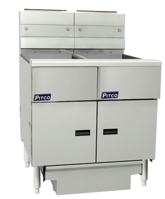 Pitco SG18-2/FD | Millivolt Fryer | Gas Fryer | 2 Bank Fryer