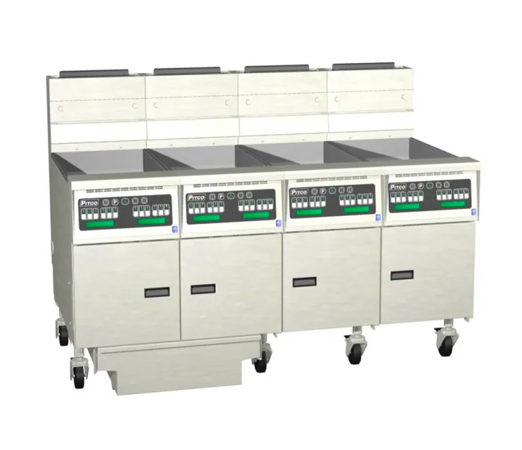 Pitco SG14-4/FD | Millivolt Fryer | Gas Fryer | 4 Bank Fryer