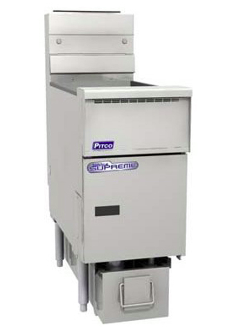 Pitco SSH55-FD | Solstice Supreme Fryer | Filter Drawer | Gas Fryer | 2 Baskets