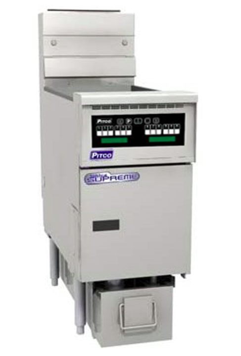 Pitco SSH55C-FD | Solstice Supreme Fryer | Filter Drawer | Gas Fryer | 2 Baskets