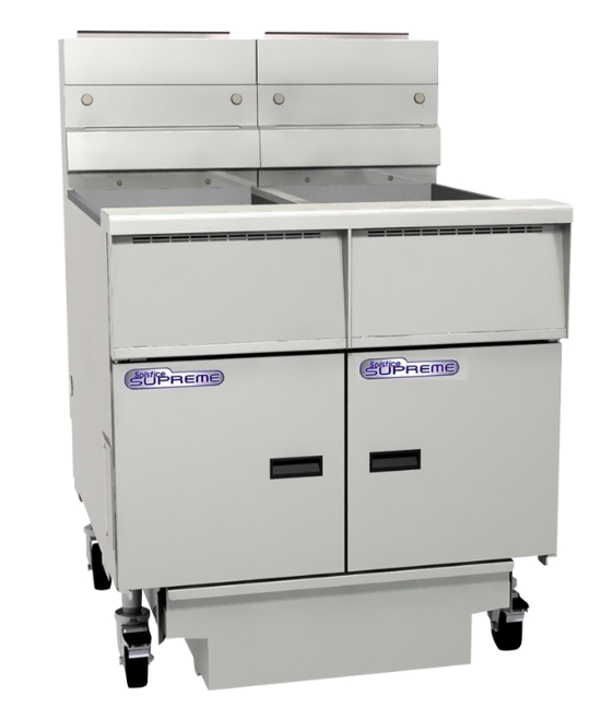 Pitco SSH55-2/FD | Solstice Supreme Fryer | Filter Drawer | Gas Fryer | 2 Bank Fryer