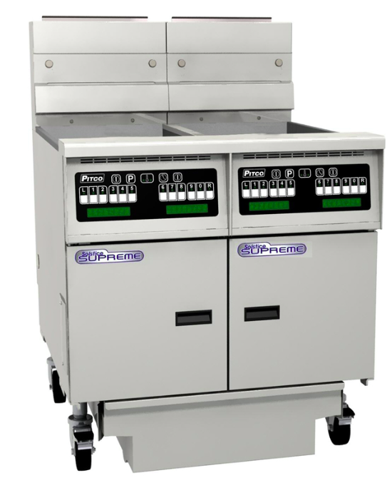 Pitco SSH55C-2/FD | Solstice Supreme Fryer | Filter Drawer | Gas Fryer | 2 Bank Fryer