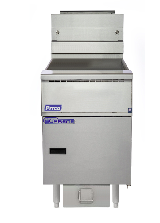 Pitco SSH75-FD | Solstice Supreme Fryer | Filter Drawer | Gas Fryer | 3 Baskets