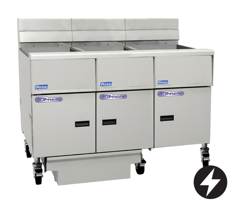 Pitco SE14-3/FD | Solstice Fryer | Filter Drawer | Electric Fryer | 3 Bank Fryer