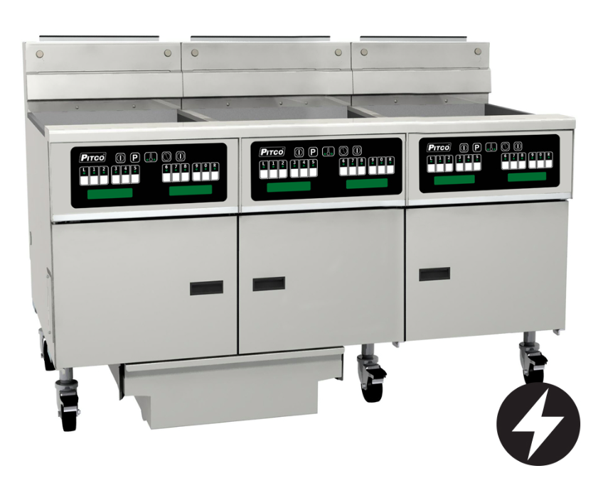 Pitco SE18C-3/FD | Solstice Fryer | Filter Drawer | Electric Fryer | 3 Bank Fryer