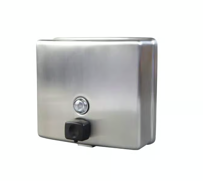 WA-SD-S - 3monkeez WA-SD-S Stainless Steel Square Soap Dispenser