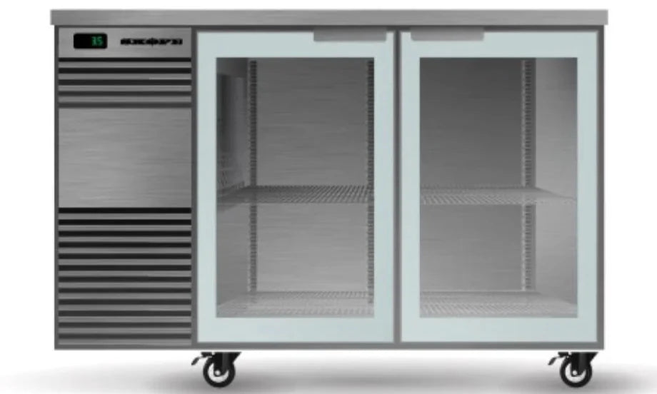 Skope BB.2.GSW.T-SS | BackBar | 2 Glass | Tropical Glass | Undercounter Fridge | BackBar Fridge | Commercial Under Bench Fridge