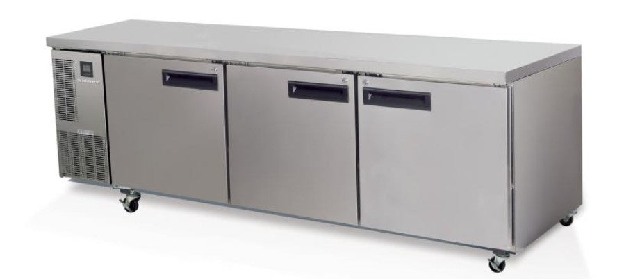 Skope PG800HCr | 3 Solid Door | 2/1 Underbench GN | Fridge Remote| Fridge | Commercial Under Bench Fridge