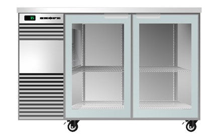 Skope BB.2.GSW-SS | Underbench | Fridge | 2 Glass Swing Door | BackBar Fridge | Commercial Under Bench Fridge