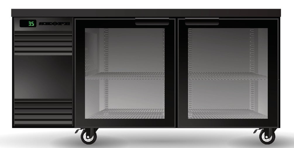 Skope CL.2.GSW | BackBar | 2 Glass Door | Swing Door | CounterLine | Fridge | Display Fridge | Commercial Display Fridge