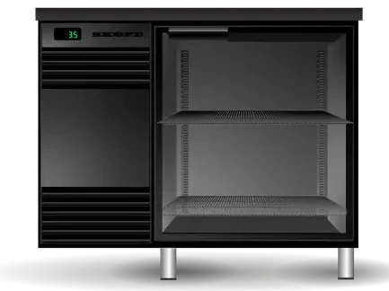 Refrigeration - Skope GC.1.GSW - Glass Chiller - 1 Door - Underbench Fridge
