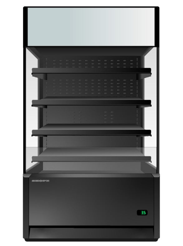 Skope OD1100N.HS.FM | Open Deck Fridge | 4 Adjustable Height Shelves | Commercial Display Fridge