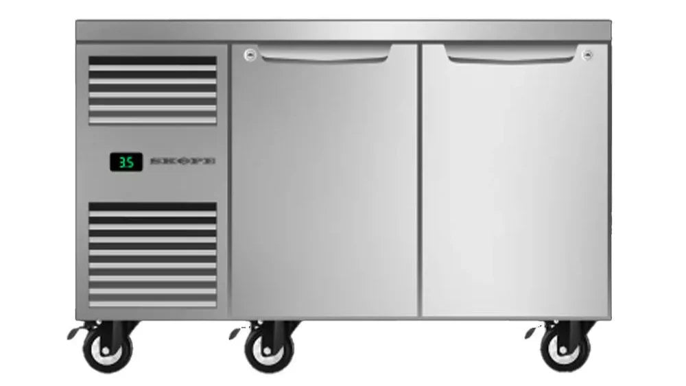 Skope PG11.UBR.2.SD | ProSpec | Two Solid Door | Underbench GN 1/1 Fridge | Underbench Fridge